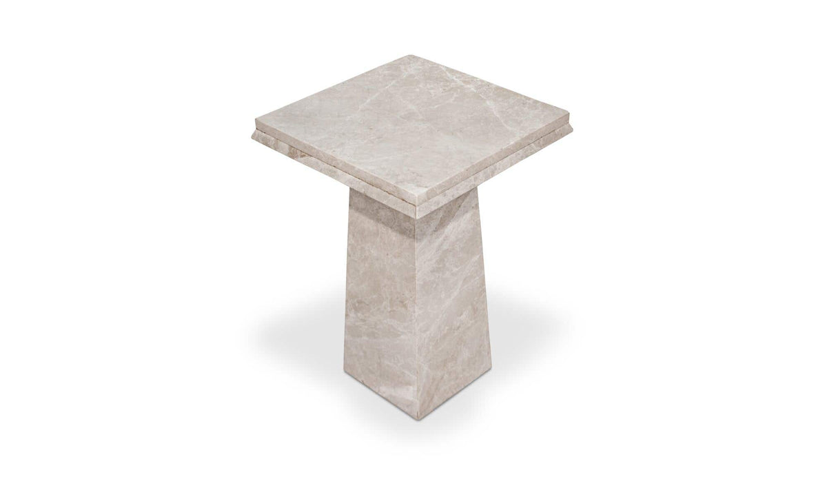 Nella Grey Marble Side Table - Ornate Home