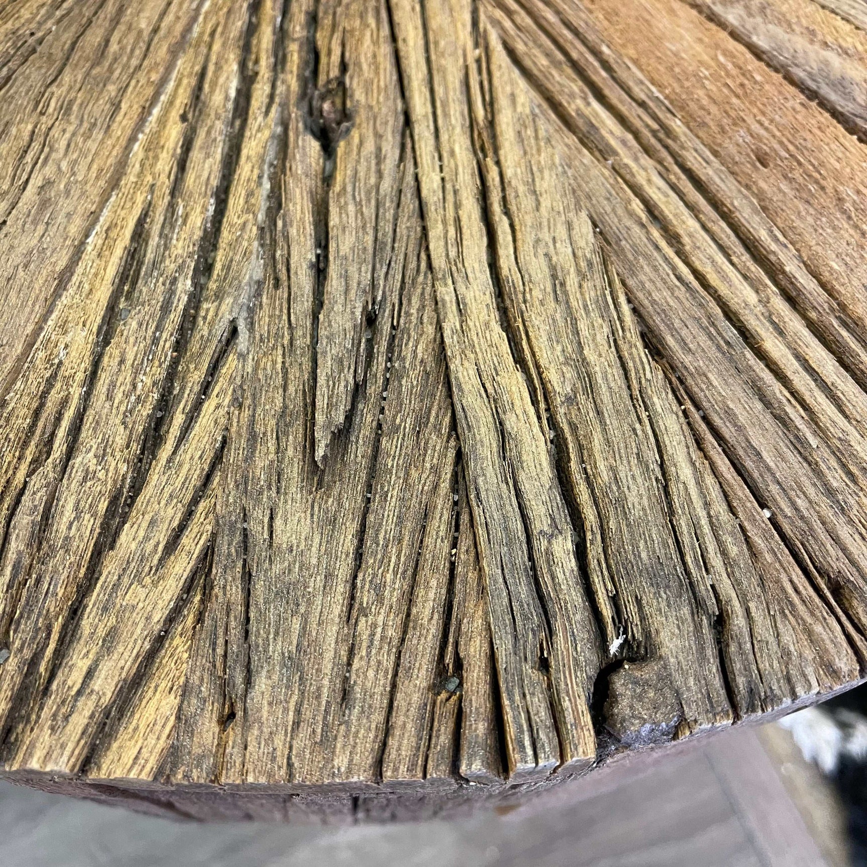 Nelly Natural Reclaimed Wood End Table - Ornate Home