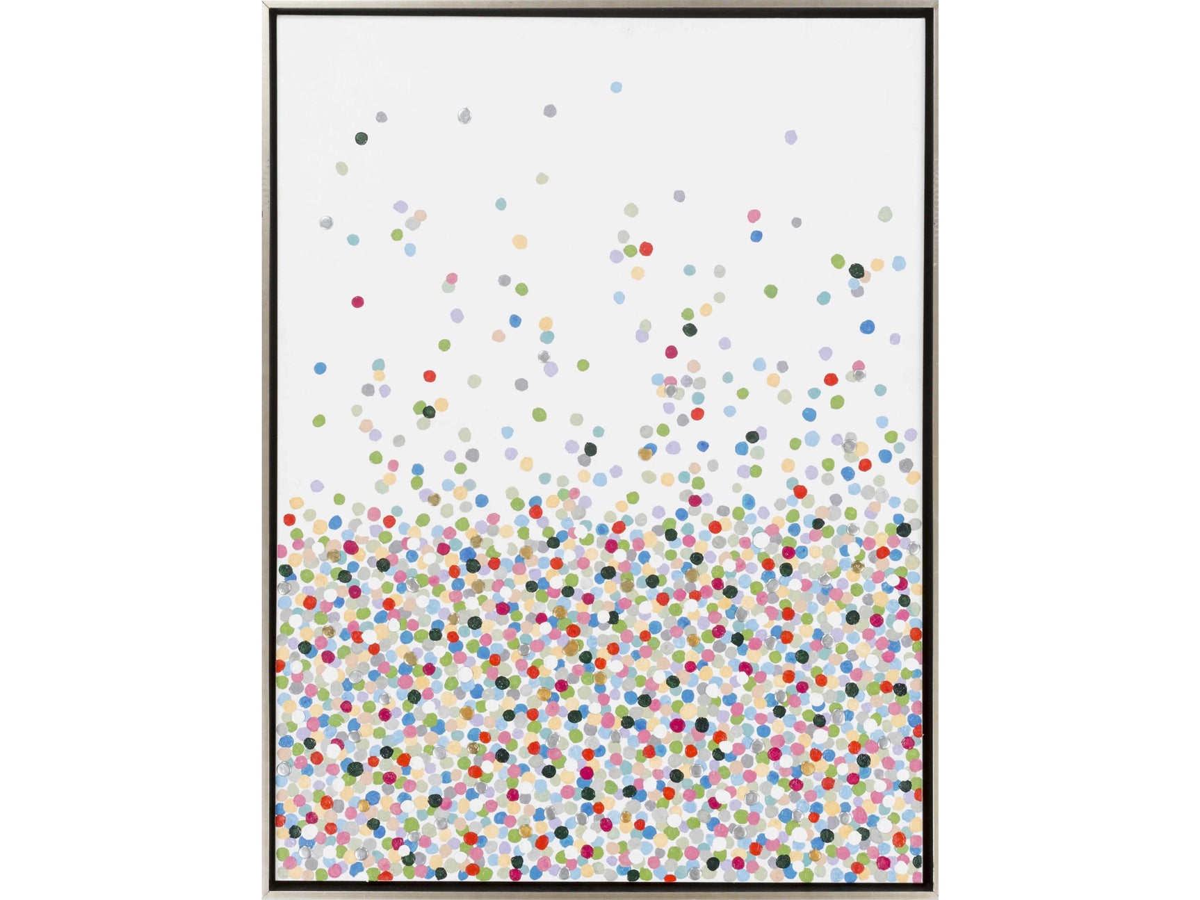 Nelse Multicolor Polka Dot Pattern Wall Art - Ornate Home