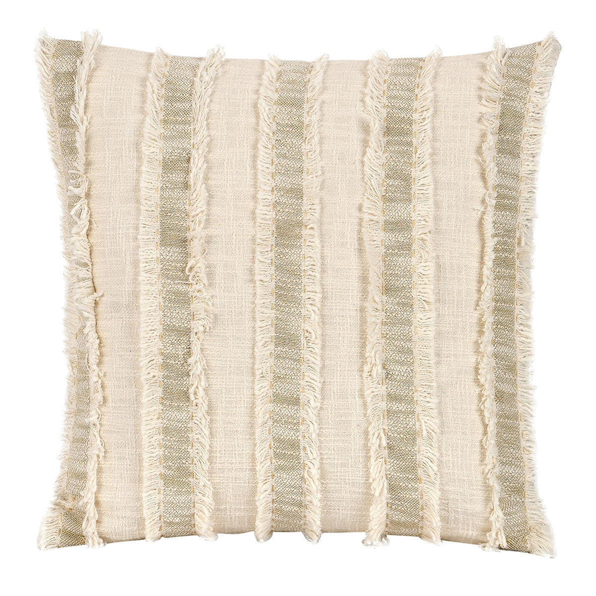 Nenna Natural/Ivory 22"x22" Throw Pillow (Set of 2)
