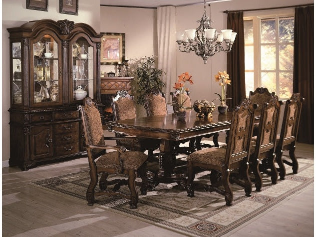 Neo Brown Renaissance China Hutch - Ornate Home