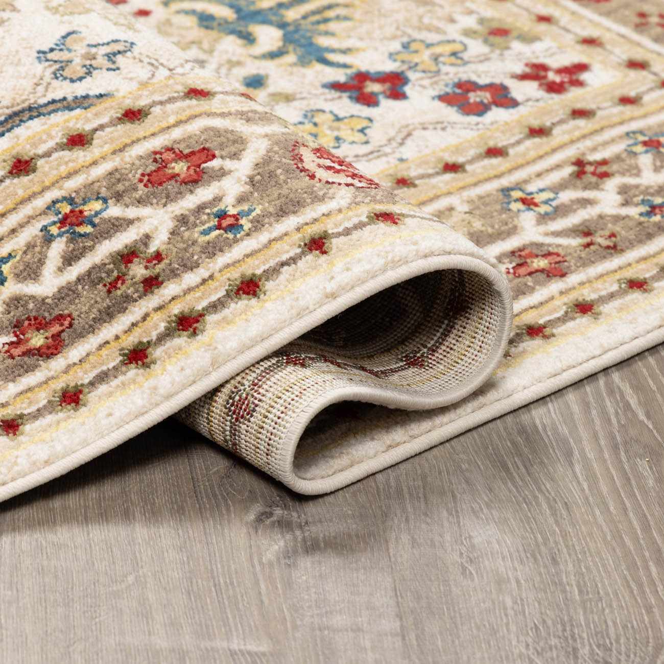 Neola White/Brown Oushak Rug - Ornate Home