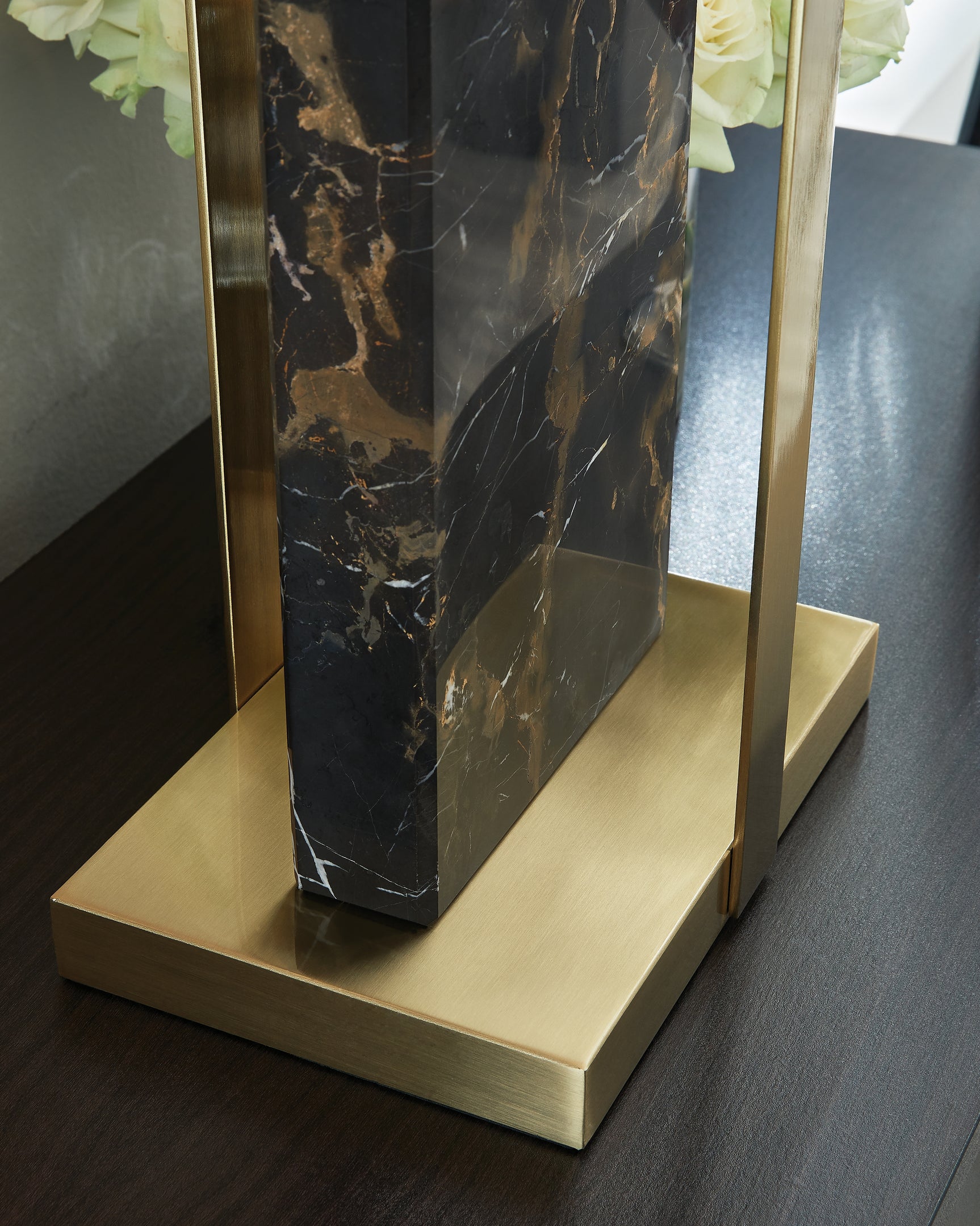Neonish Black/Gold Table Lamp - Ornate Home