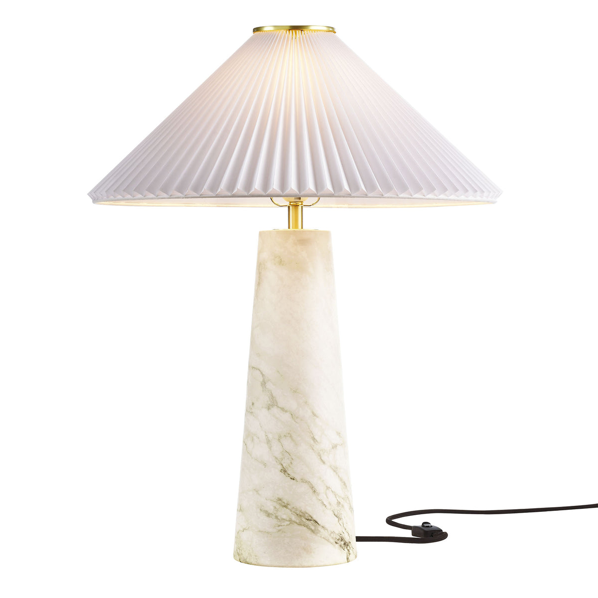 Nera White Marble Table Lamp - Ornate Home