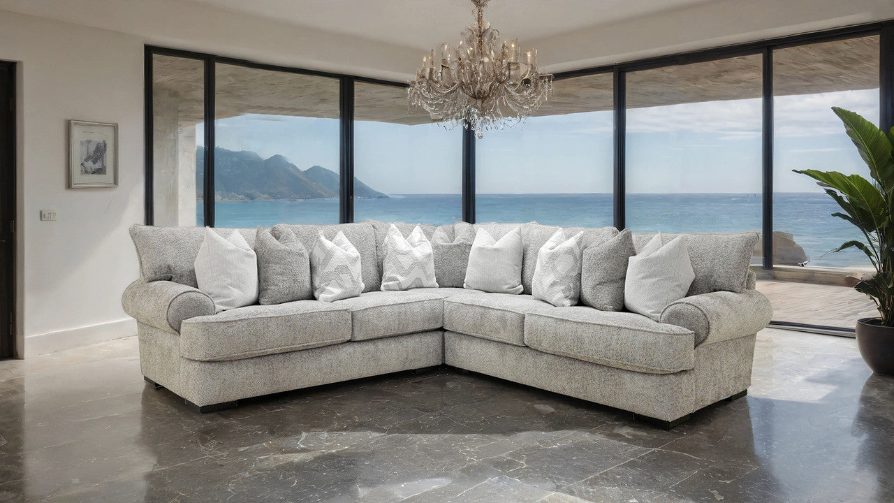 Nerone Gray Sectional - Ornate Home