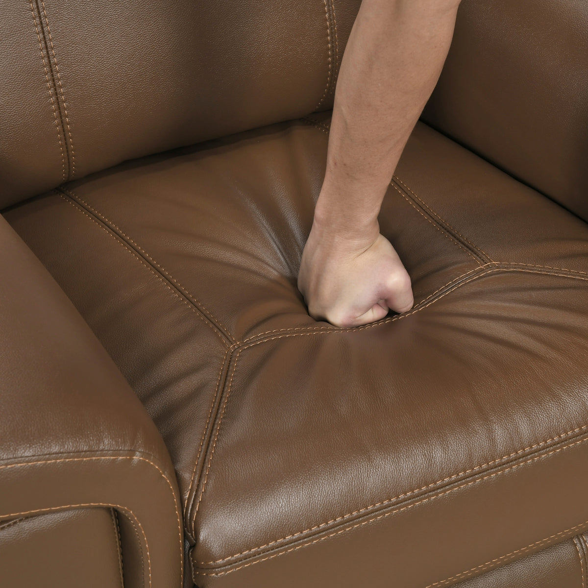 Nest Brown Double Reclining Loveseat With Center Console And Receptacles - Ornate Home