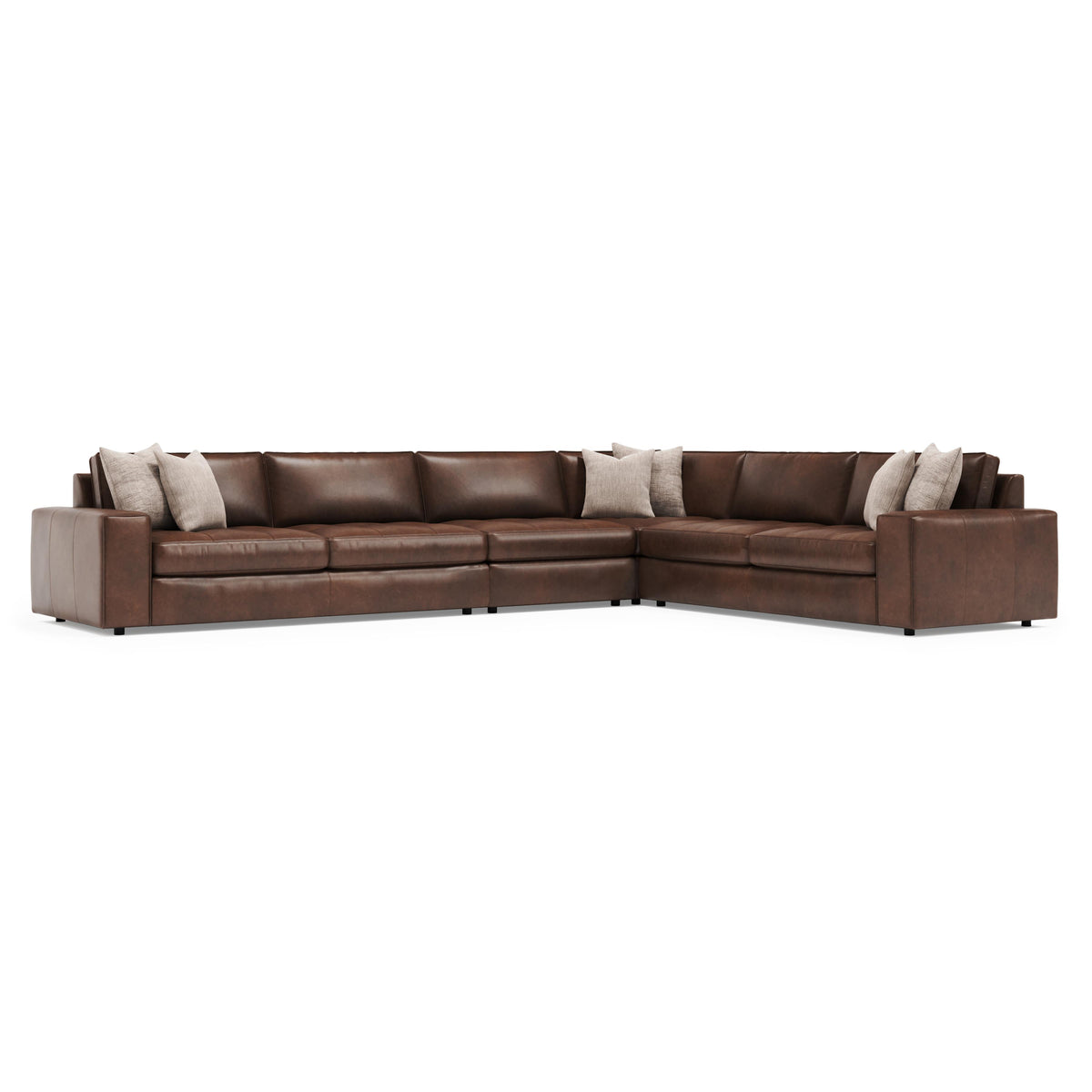 Nest Dark Brown Sectional - Ornate Home