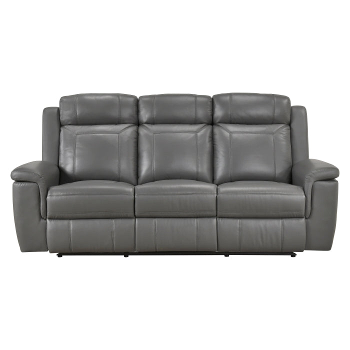 Nest Gray Double Reclining Sofa - Ornate Home