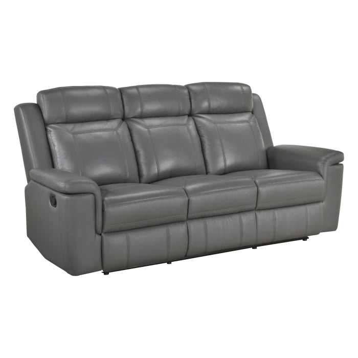 Nest Gray Double Reclining Sofa - Ornate Home