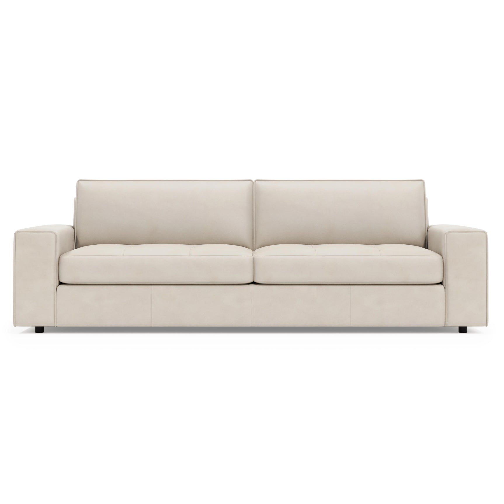 Nest White/Cream Sofa Without Pillows - Ornate Home