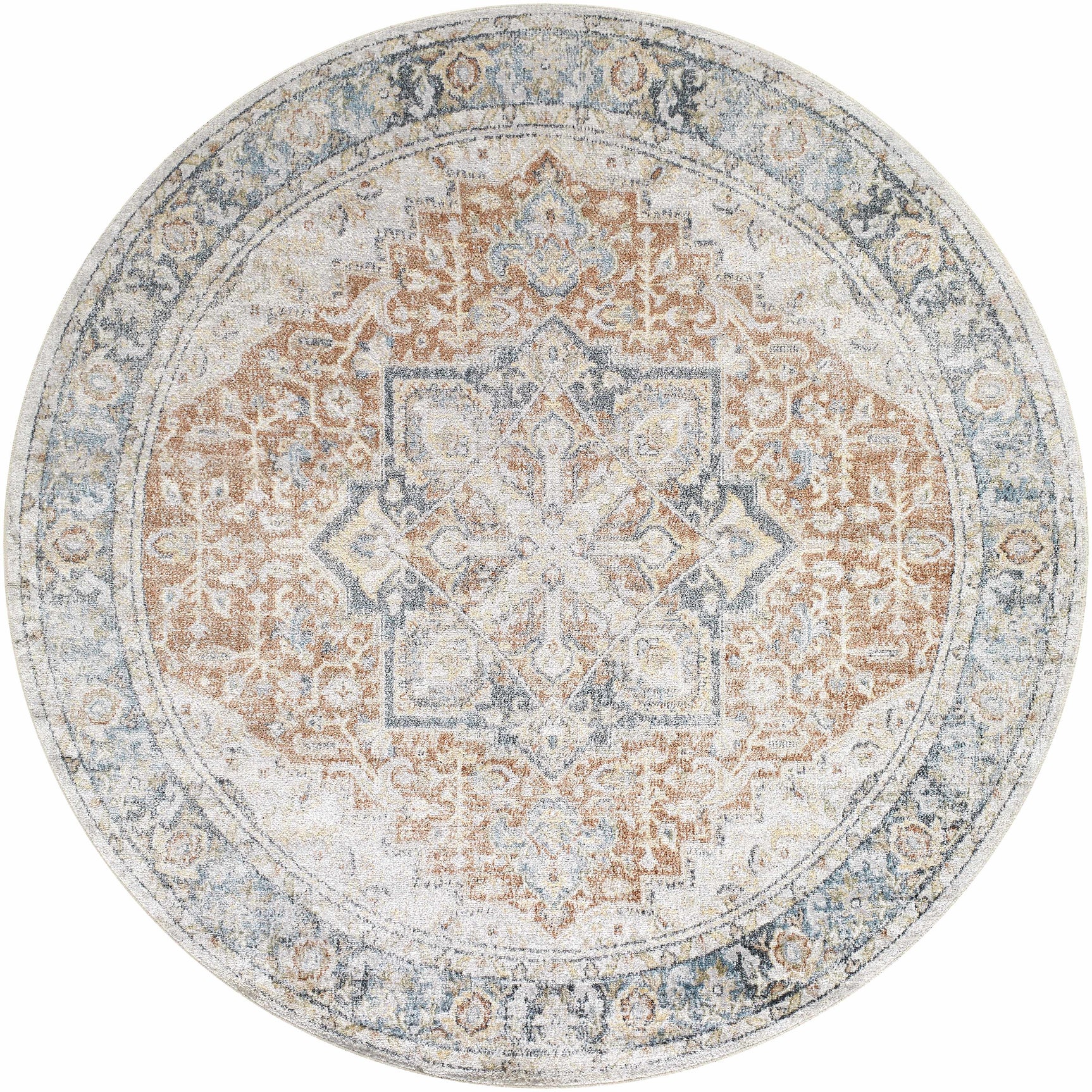 Neta Red & Blue Flat Pile Washable Rug - Clearance - Ornate Home