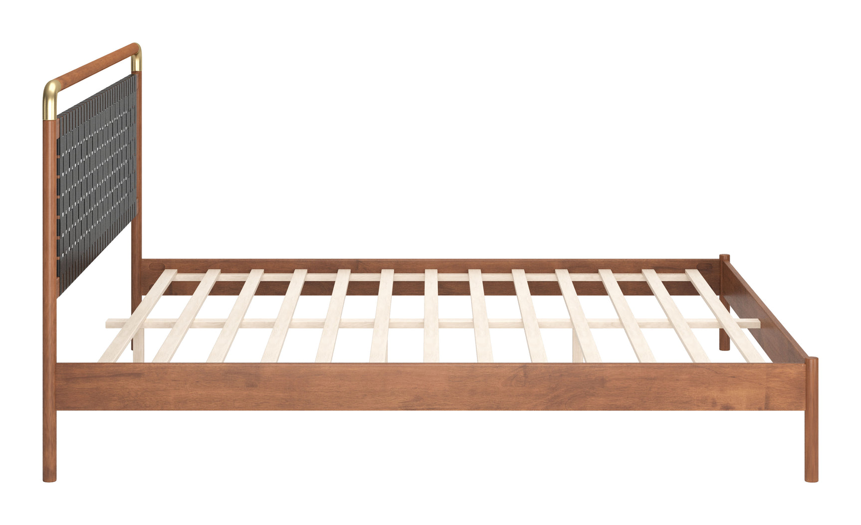 Netz Black & Walnut King Bed - Ornate Home