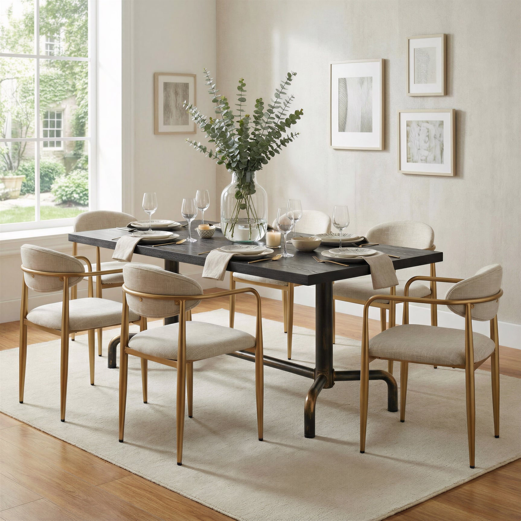 Neum Black Dining Table - Ornate Home