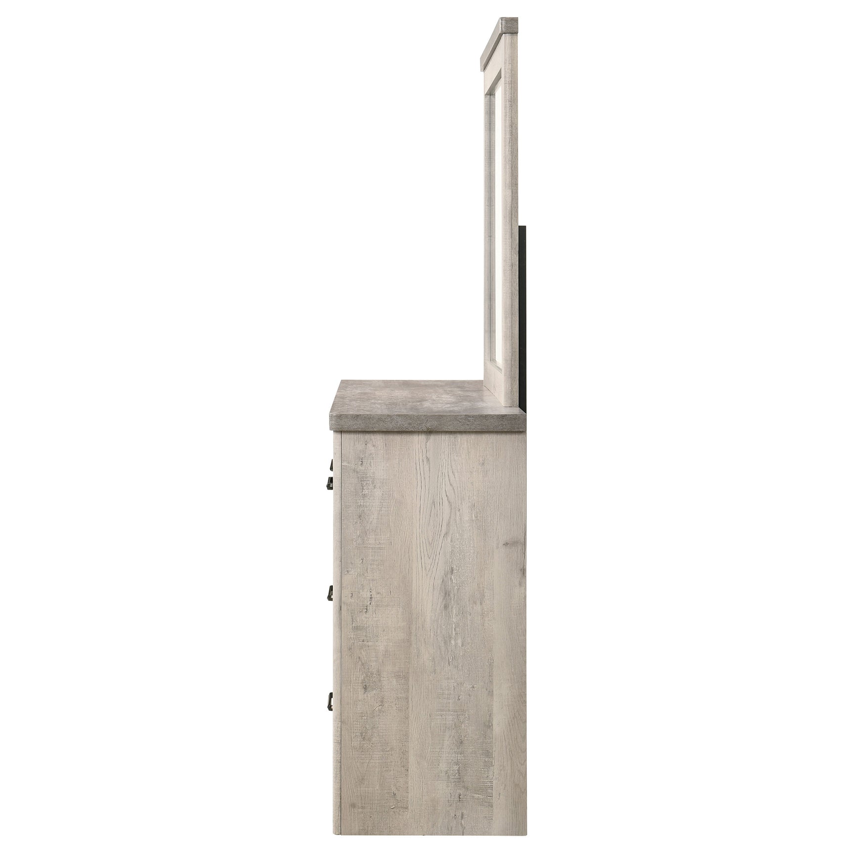 Nevado Grey / Weathered Taupe Dresser With Mirror - Ornate Home