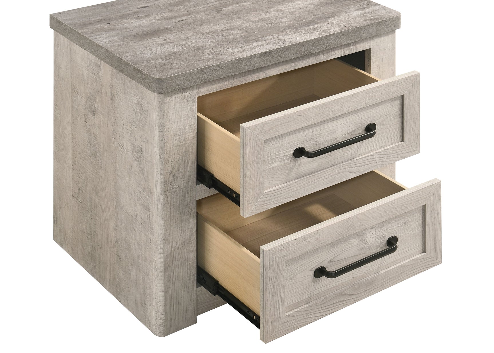 Nevado Grey / Weathered Taupe E King 4 Pc Set - Ornate Home