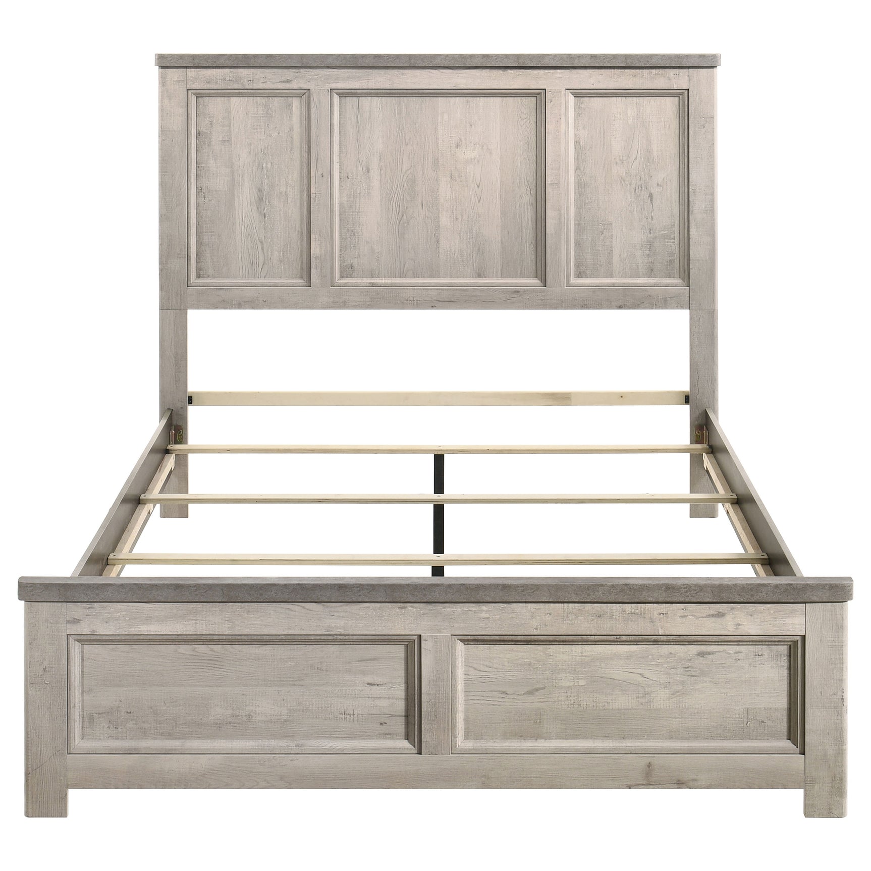 Nevado Grey / Weathered Taupe Queen Bed - Ornate Home