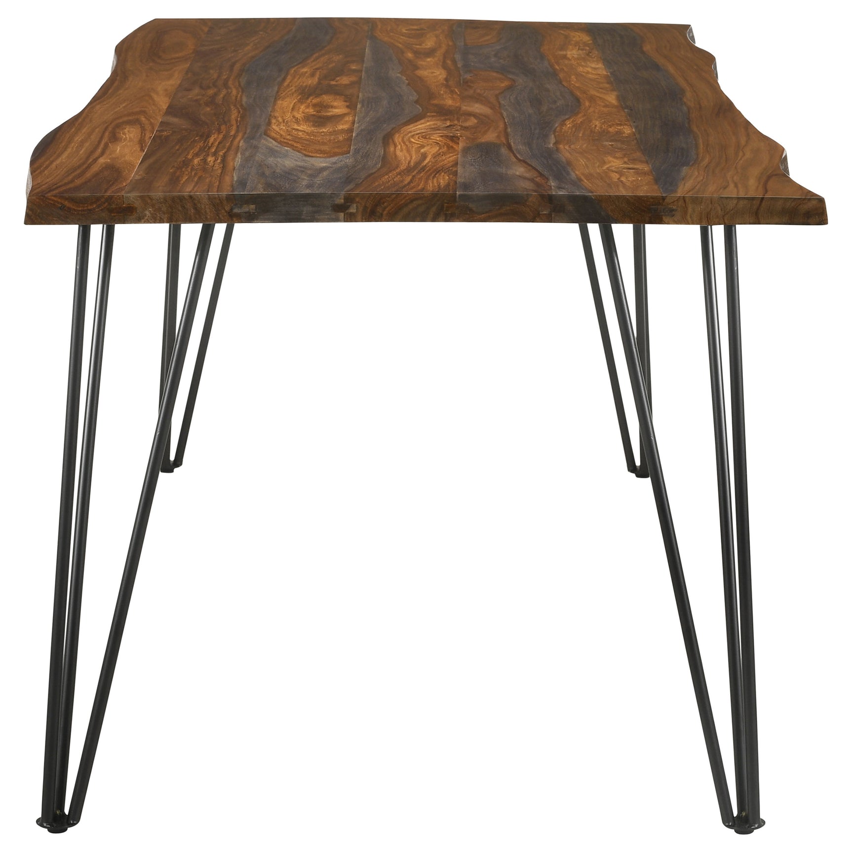 Neve Grey Sheesham 80-inch Live Edge Dining Table - Ornate Home