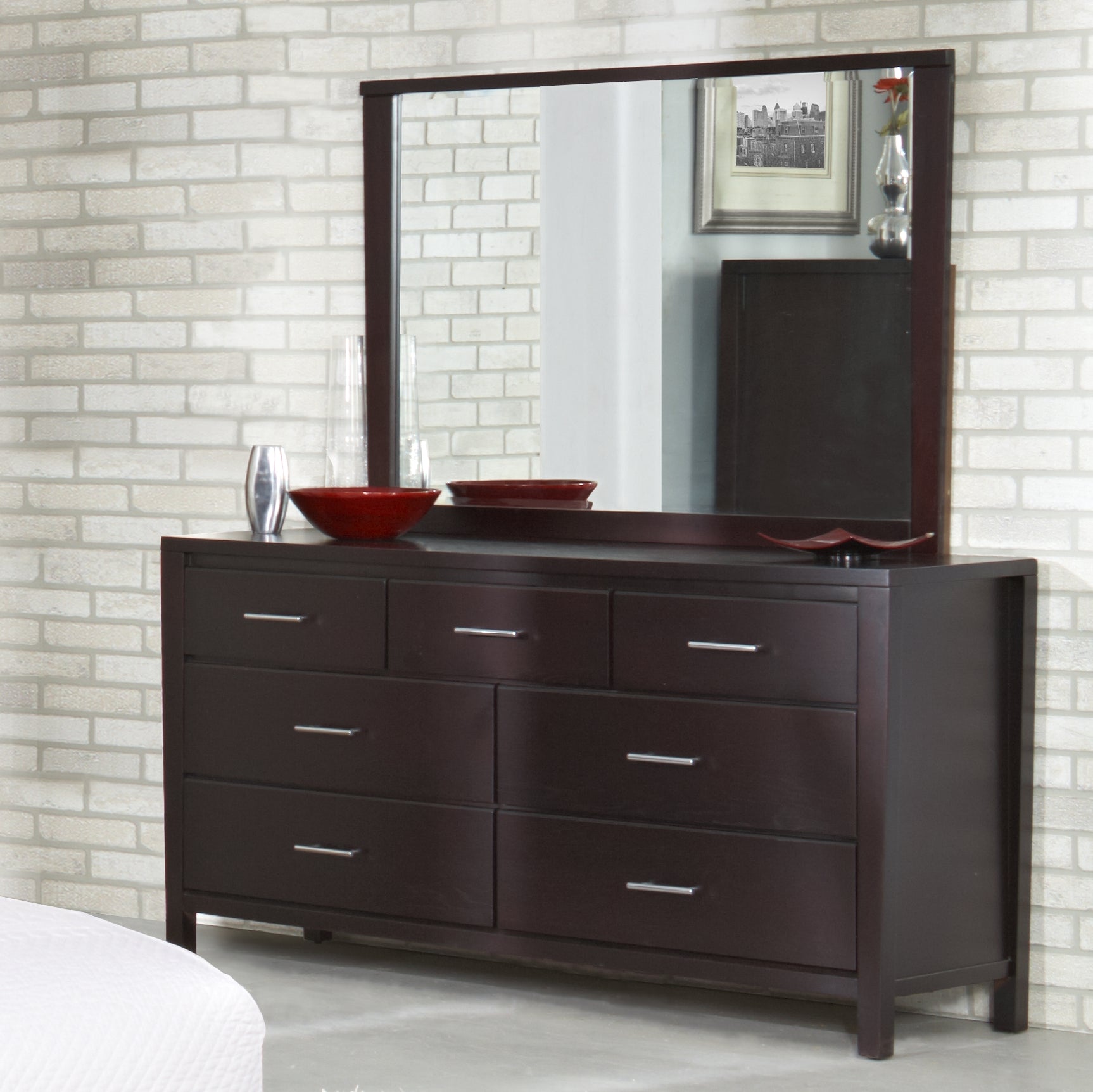 Nevis Seven Drawer Dresser in Espresso - Ornate Home