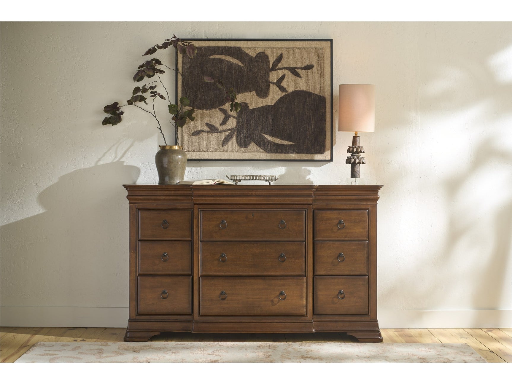 New Lou Cognac Drawer Dresser - Ornate Home