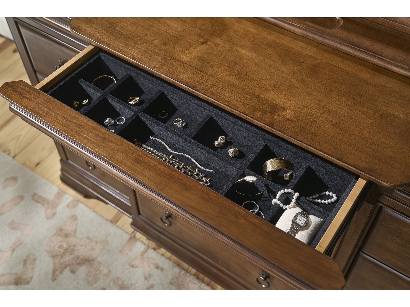 New Lou Cognac Drawer Dresser - Ornate Home