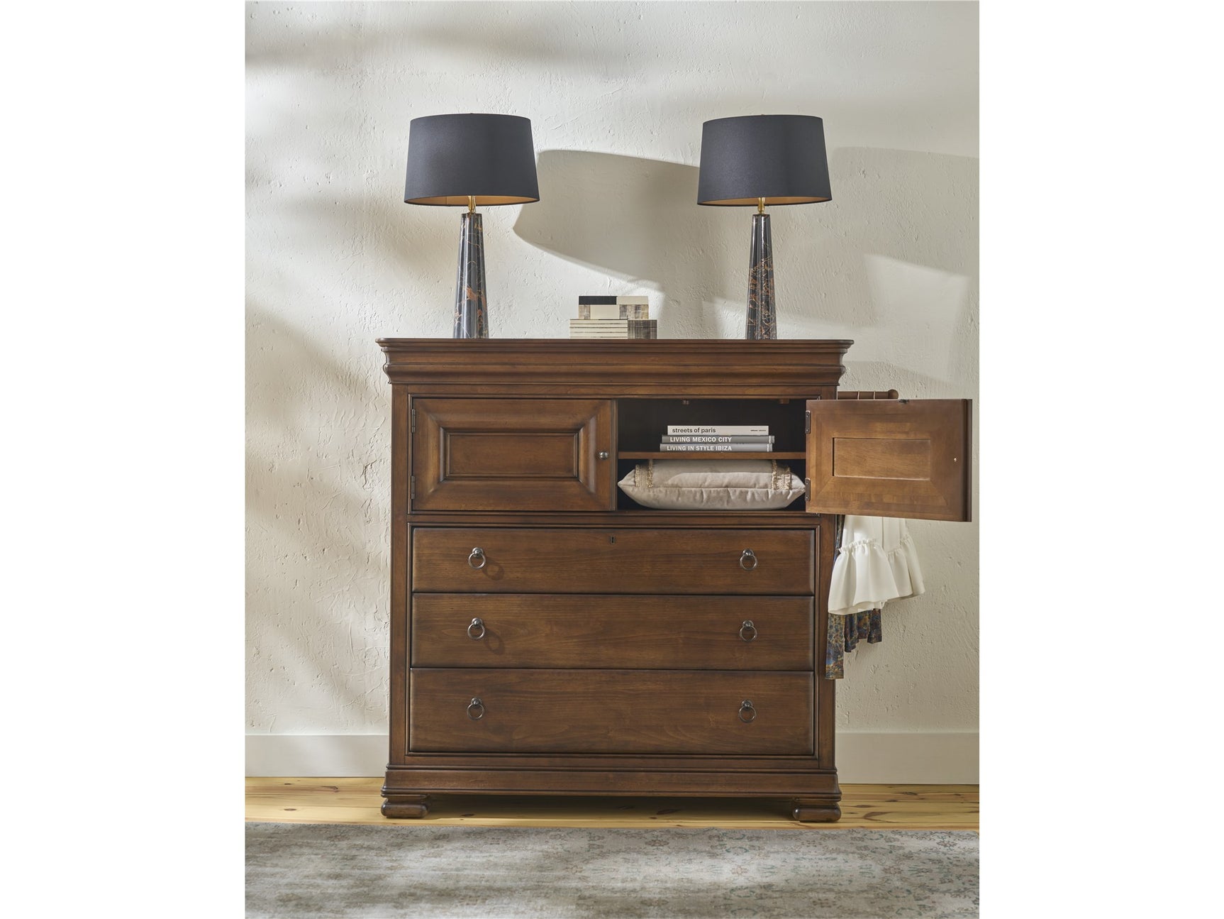 New Lou Cognac Dressing Chest - Ornate Home