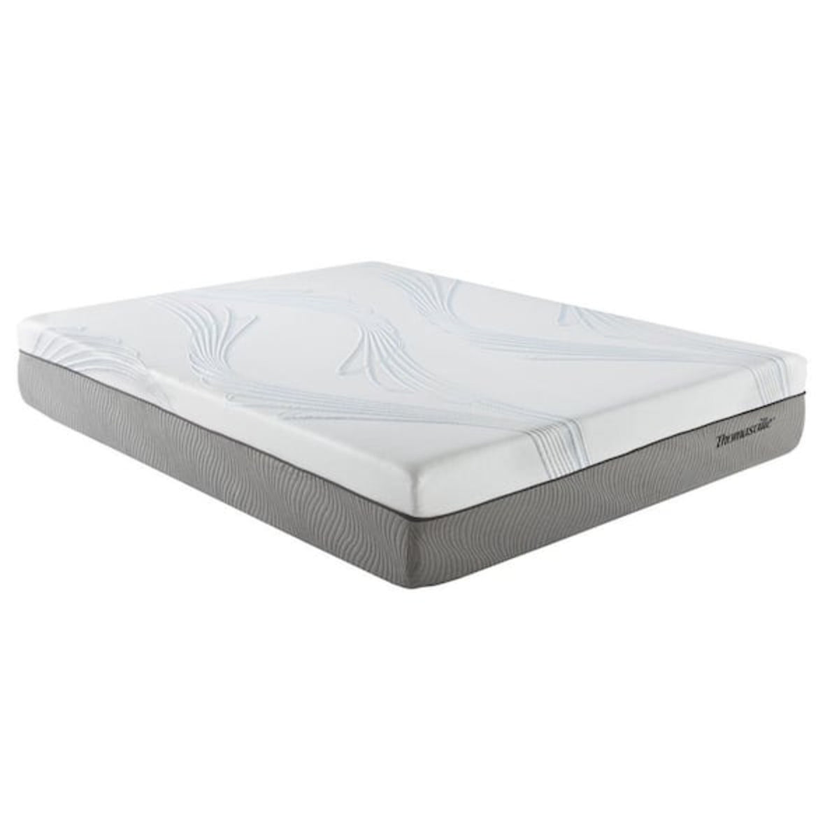 New Pluma White/Gray 12" SensaFlex GelLux King Mattress - Ornate Home