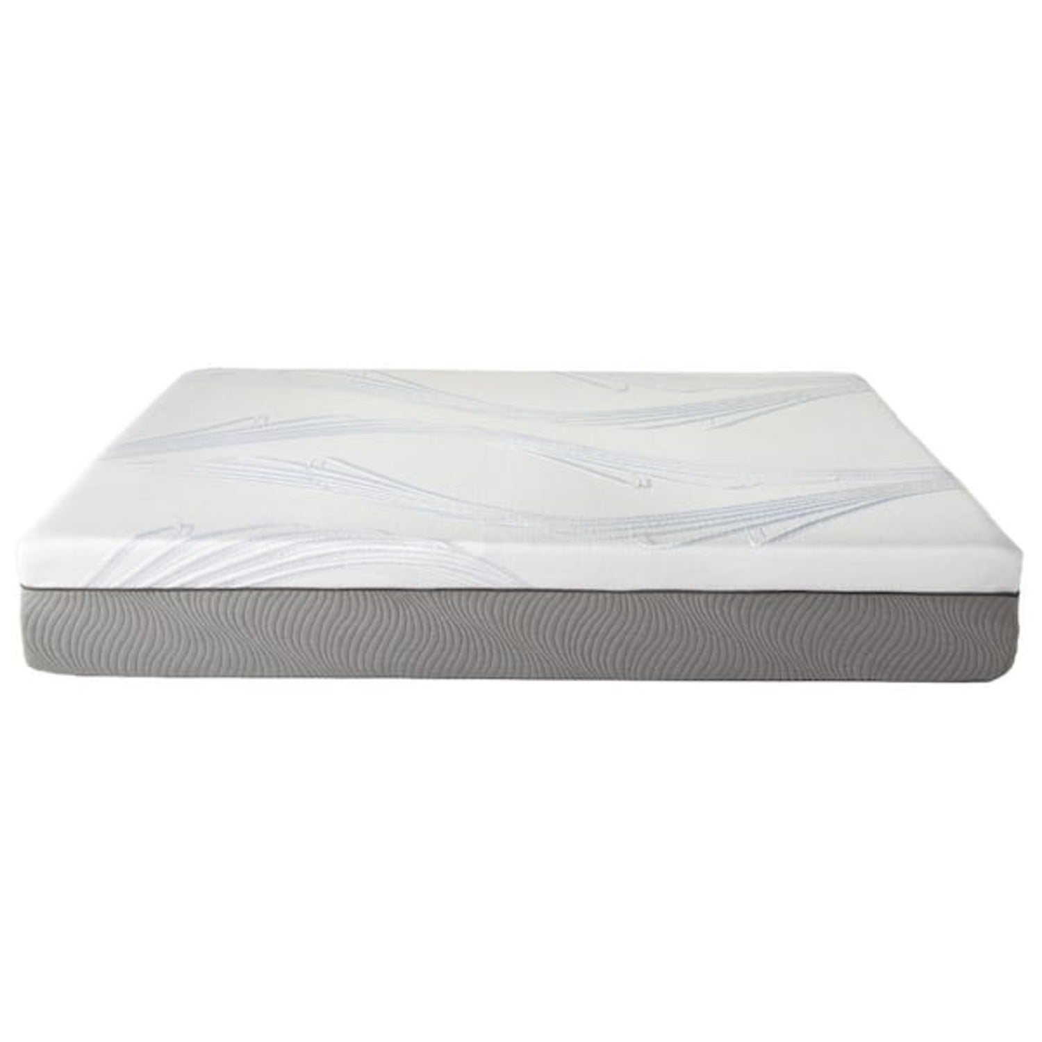 New Pluma White/Gray 12" SensaFlex GelLux King Mattress - Ornate Home