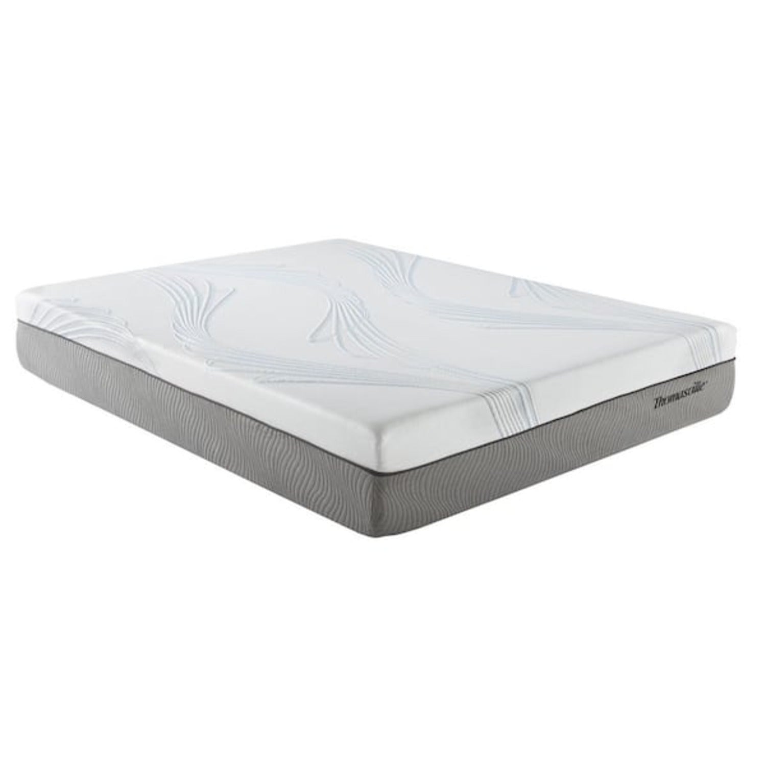 New Pluma White/Gray 12" SensaFlex GelLux King Mattress - Ornate Home