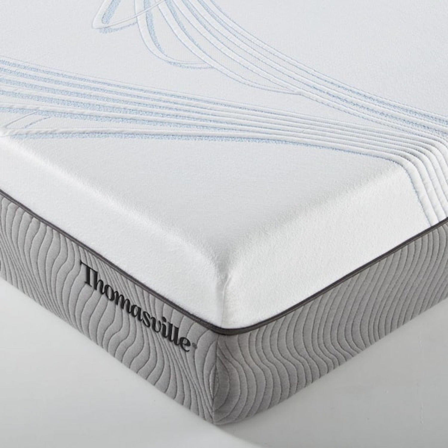 New Pluma White/Gray 12" SensaFlex GelLux King Mattress - Ornate Home