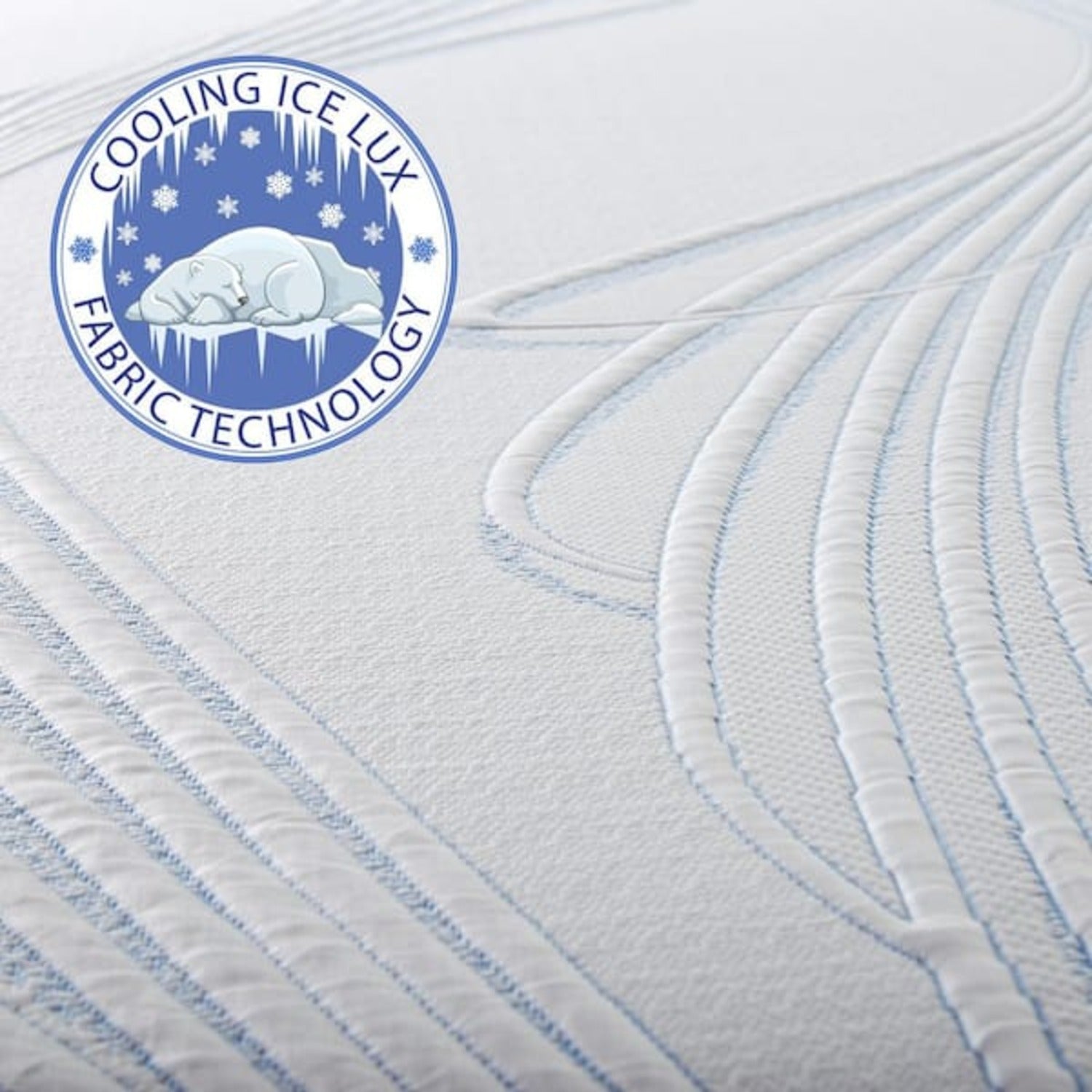 New Pluma White/Gray 12" SensaFlex GelLux King Mattress - Ornate Home