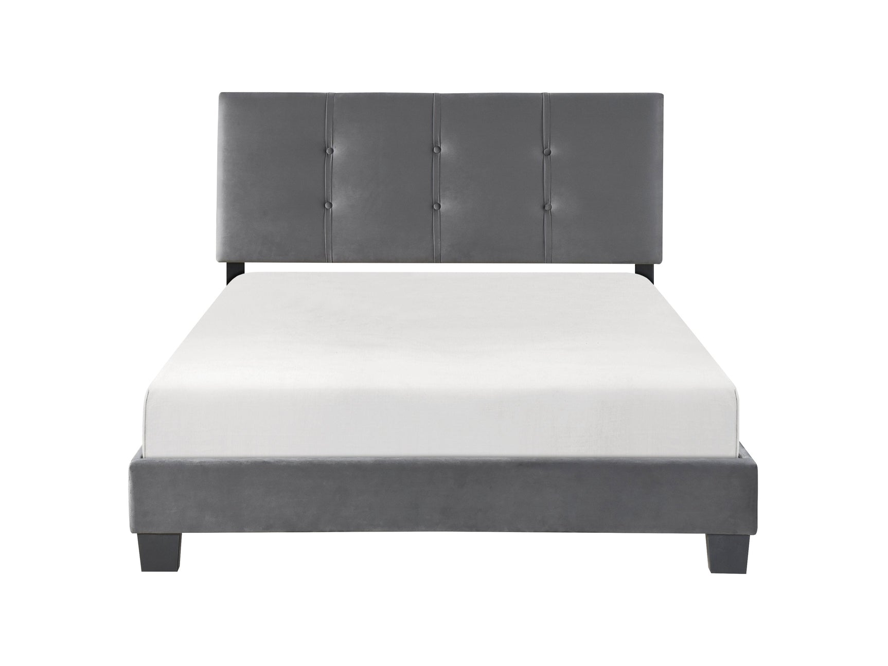 Newberry Dark Gray Full Platform Bed - Ornate Home