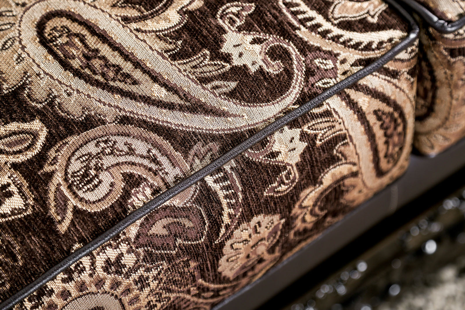 Newdale Brown/Gold Sofa & Loveseat - Ornate Home