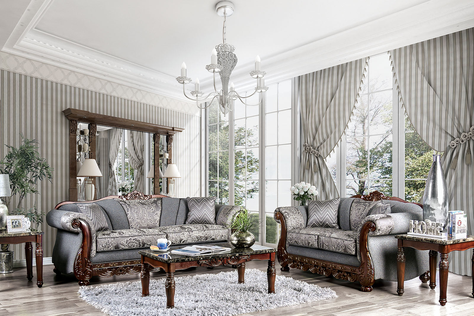 Newdale Gray Loveseat - Ornate Home