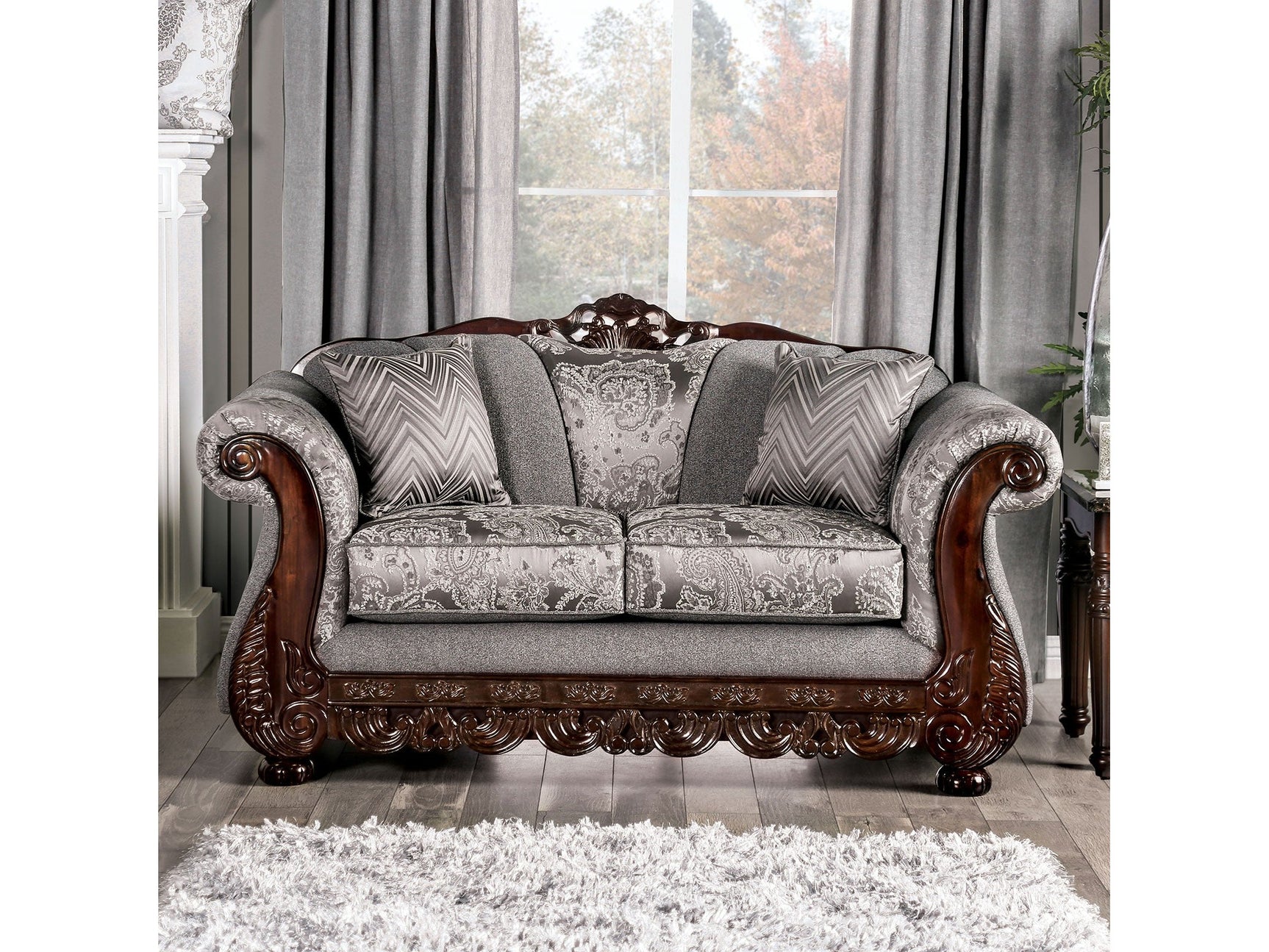 Newdale Gray Loveseat - Ornate Home