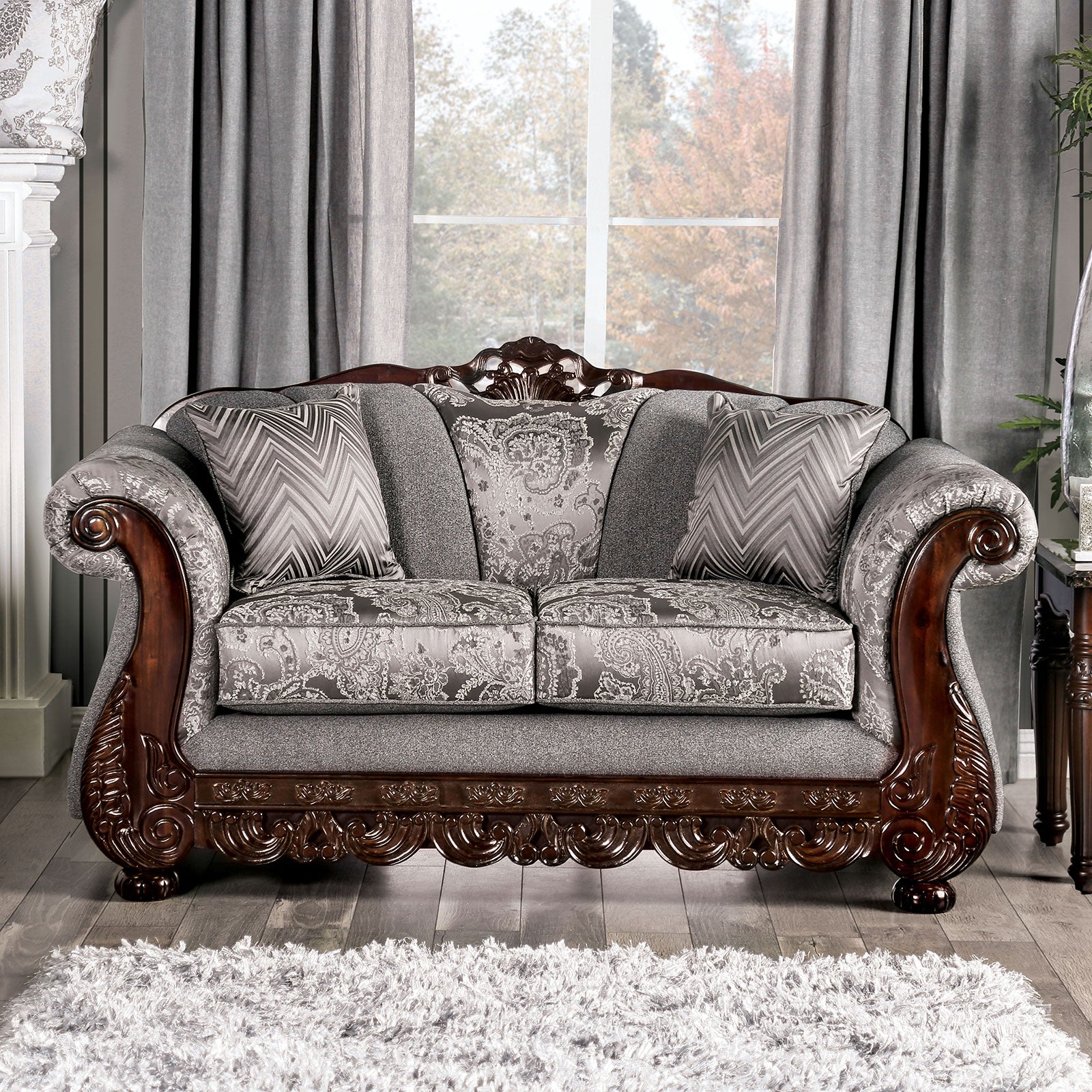 Newdale Gray Sofa & Loveseat - Ornate Home