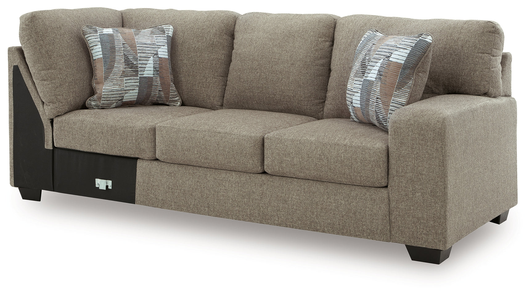 Newellen Hemp 3-Piece Sectional and Oversized Ottoman (Online Special Price) - Ornate Home