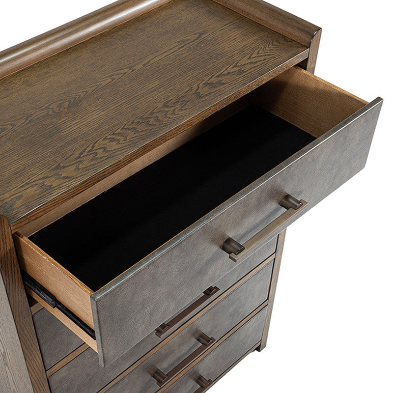 Newent Dark Walnut Chest w/ ASTM - Ornate Home