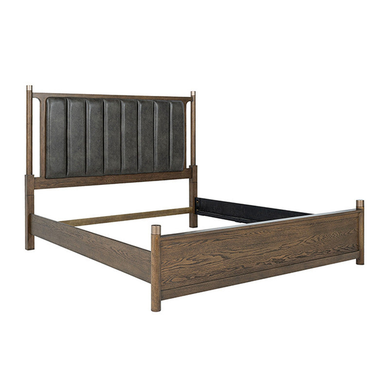 Newent Dark Walnut E.King Bed - Ornate Home