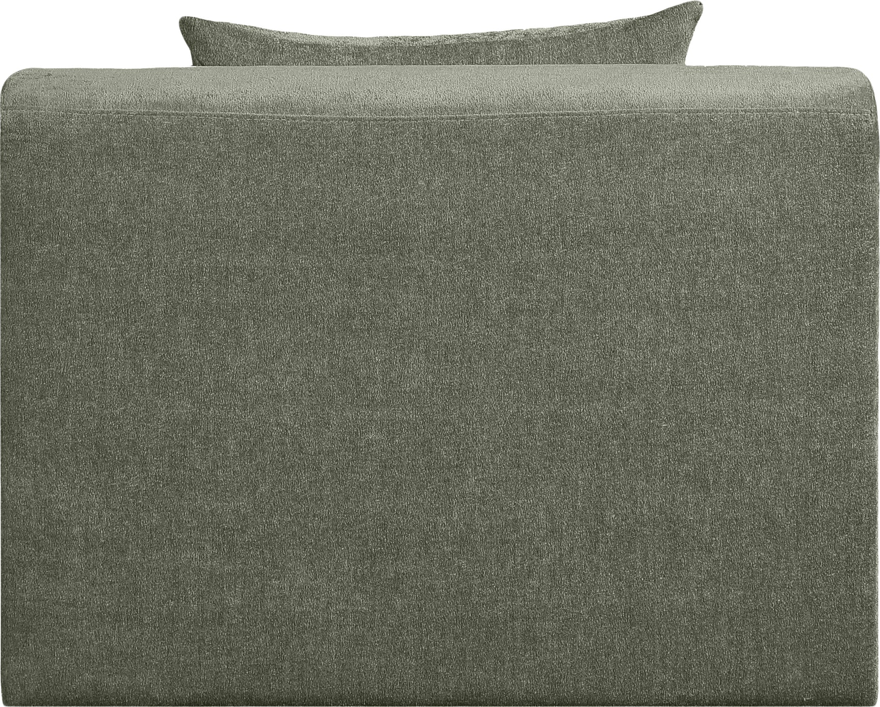 Newport Green Fabric Upholstered Modular Armless Chair - Ornate Home