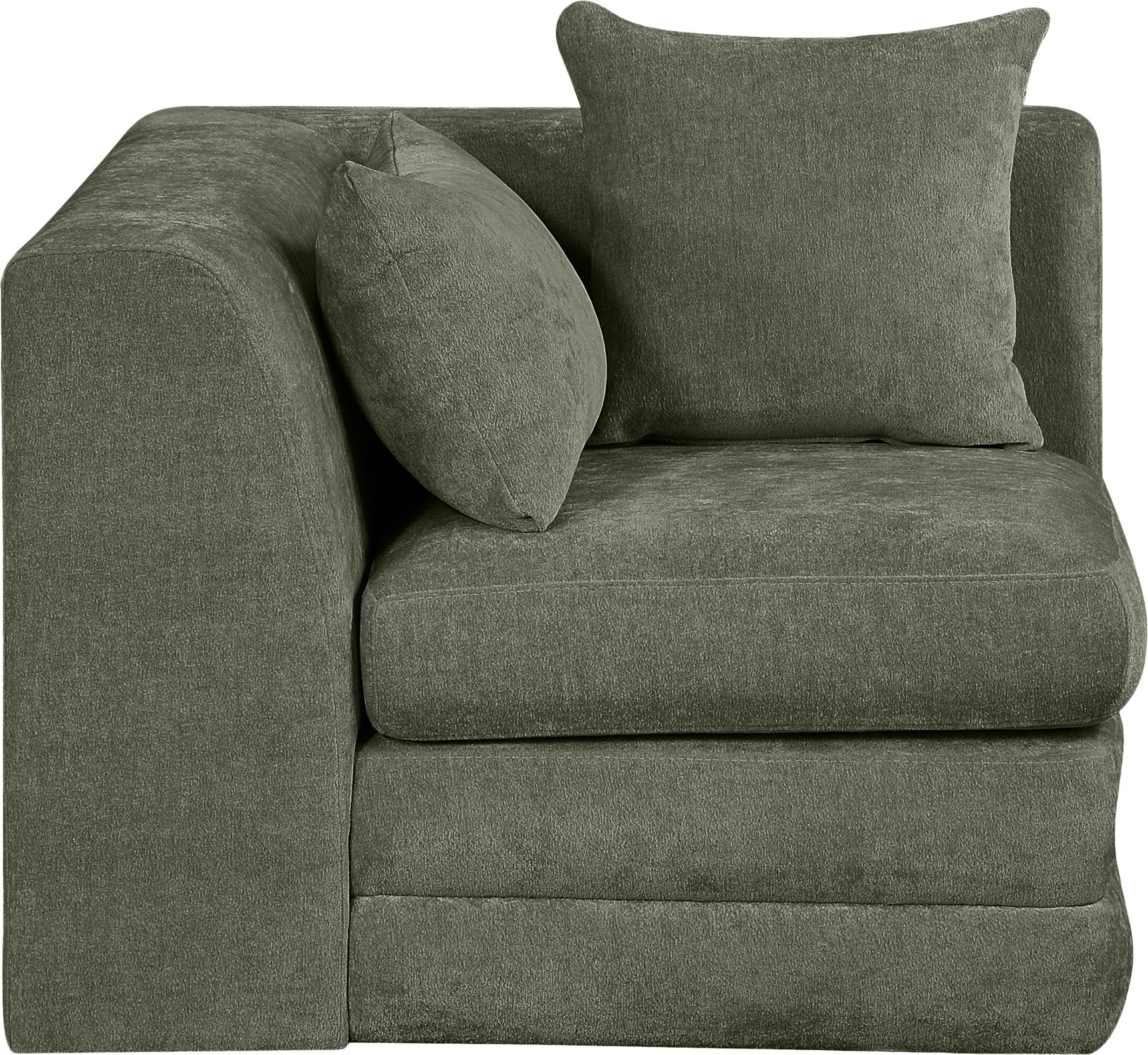 Newport Green Fabric Upholstered Modular Corner Chair - Ornate Home