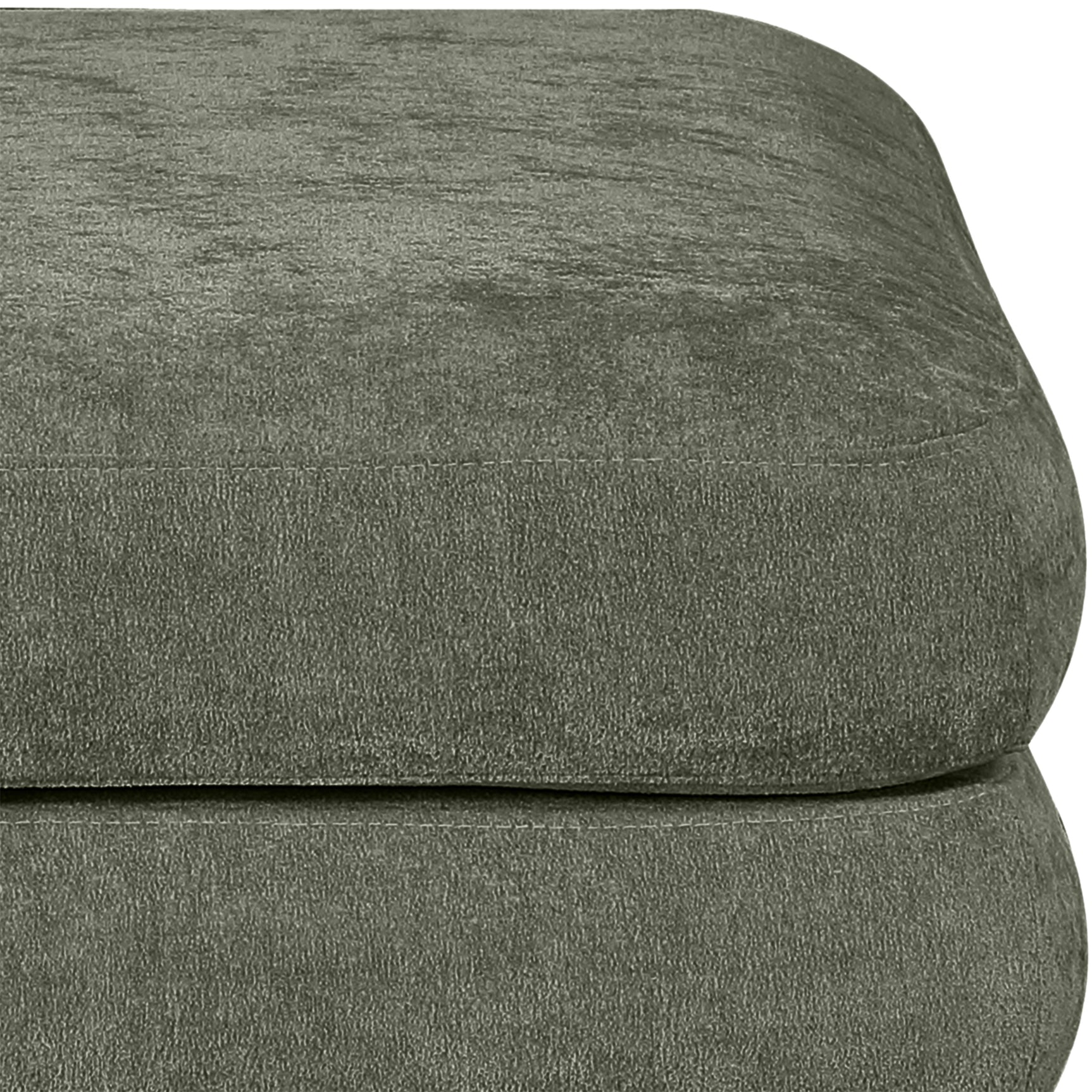Newport Green Fabric Upholstered Modular Ottoman - Ornate Home
