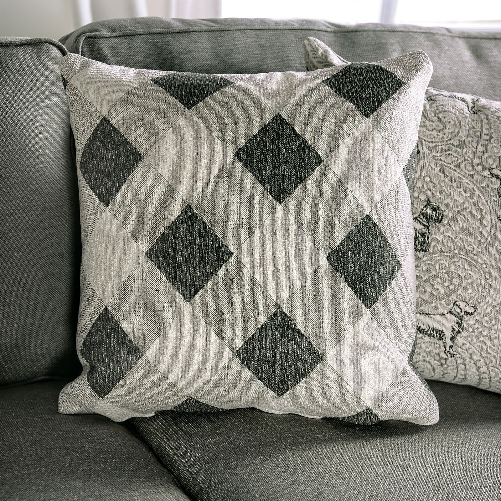 Newry Gray Sofa & Loveseat - Ornate Home