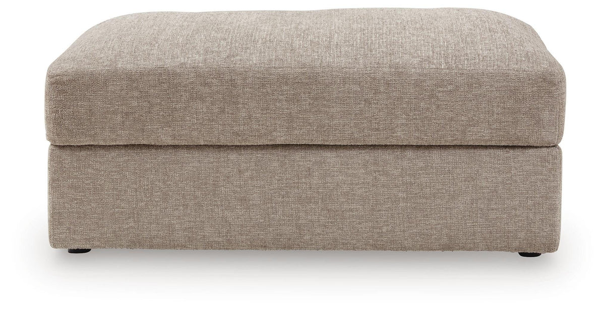 Nexora-Court Burlap Oversized Accent Ottoman