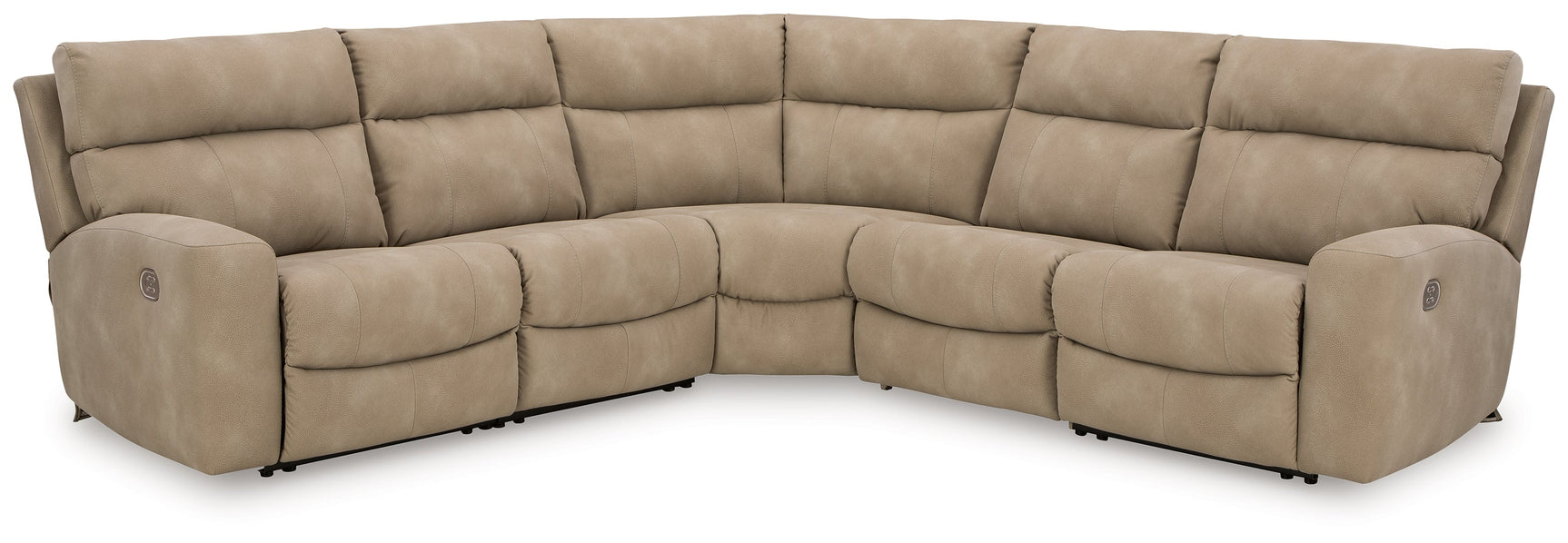 Next-Gen DuraPella Sand 5-Piece Power Reclining Sectional - Ornate Home