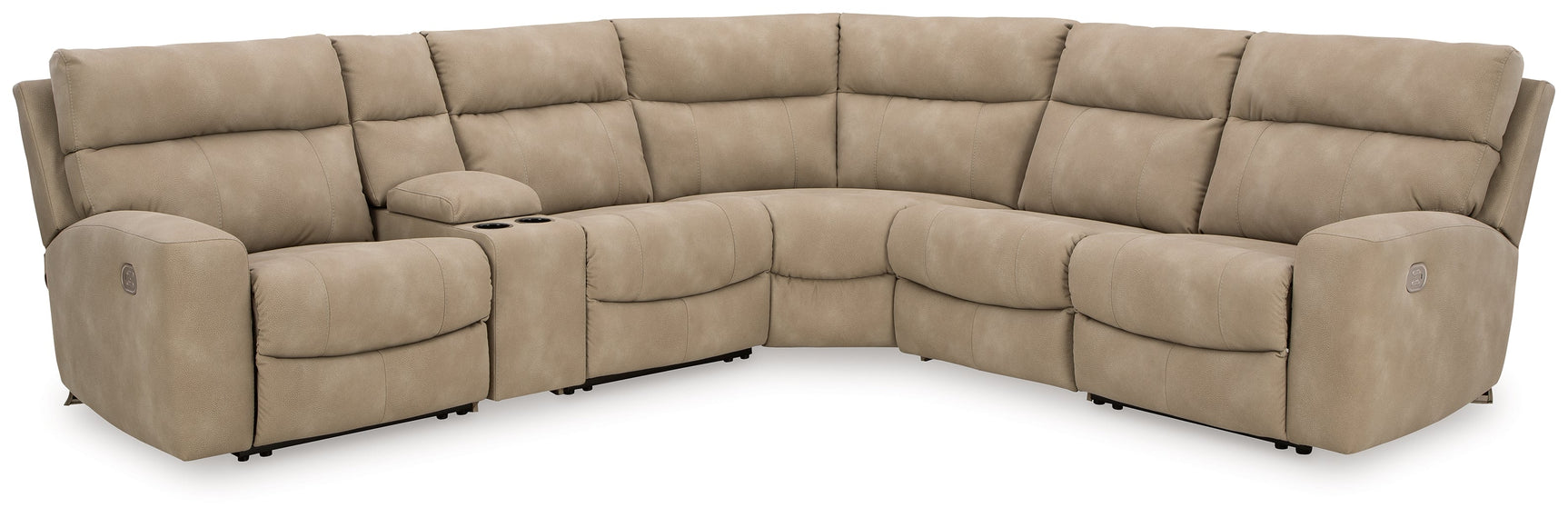 Next-Gen DuraPella Sand 6-Piece Power Reclining Sectional (Online Special Price) - Ornate Home