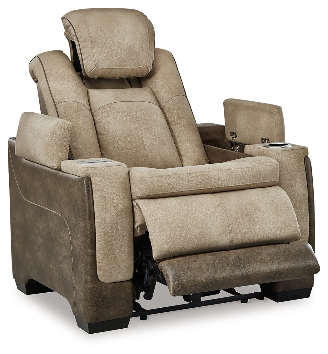 Next-Gen DuraPella Sand Power Reclining Loveseat & Power Recliner (Online Special Price) - Ornate Home