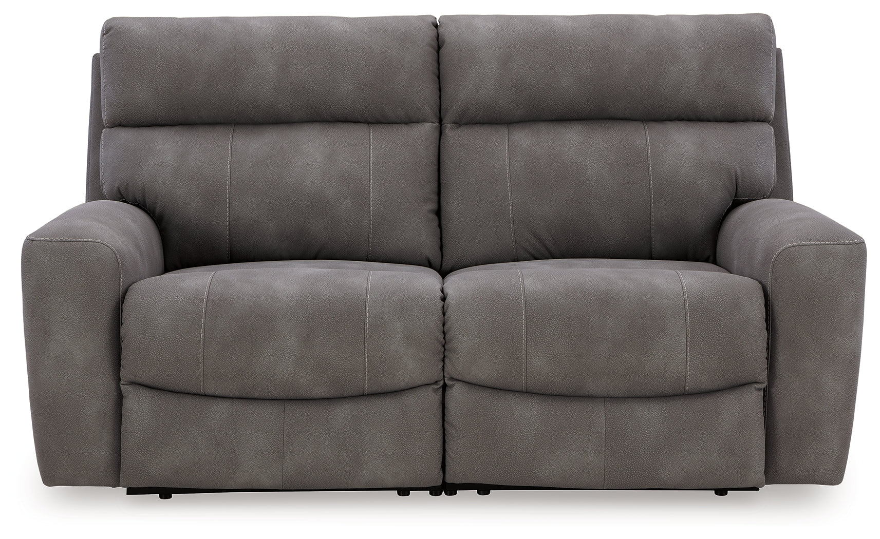 Next-Gen DuraPella Slate 2-Piece Power Reclining Sectional Loveseat (Online Special Price) - Ornate Home
