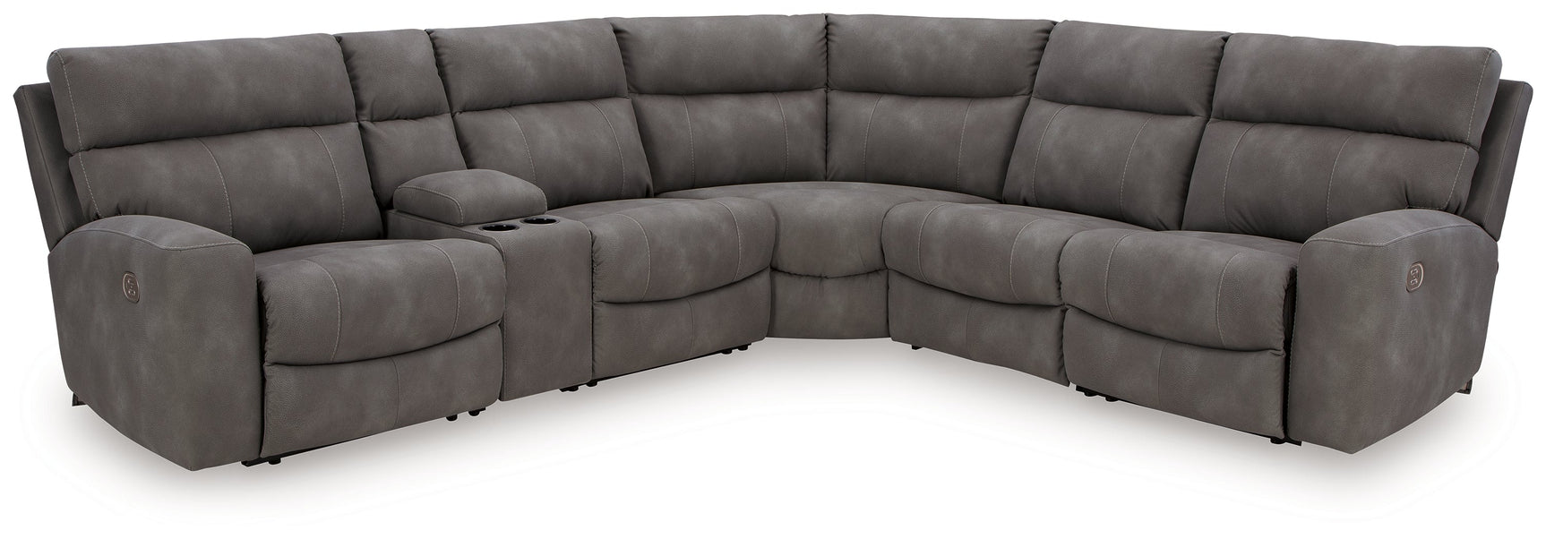 Next-Gen DuraPella Slate 6-Piece Power Reclining Sectional (Online Special Price) - Ornate Home