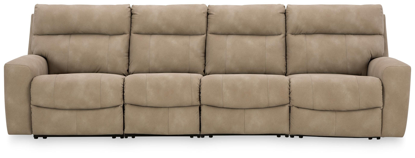Next-Gen Durapella Sand 4-Piece Power Reclining Sectional - Ornate Home