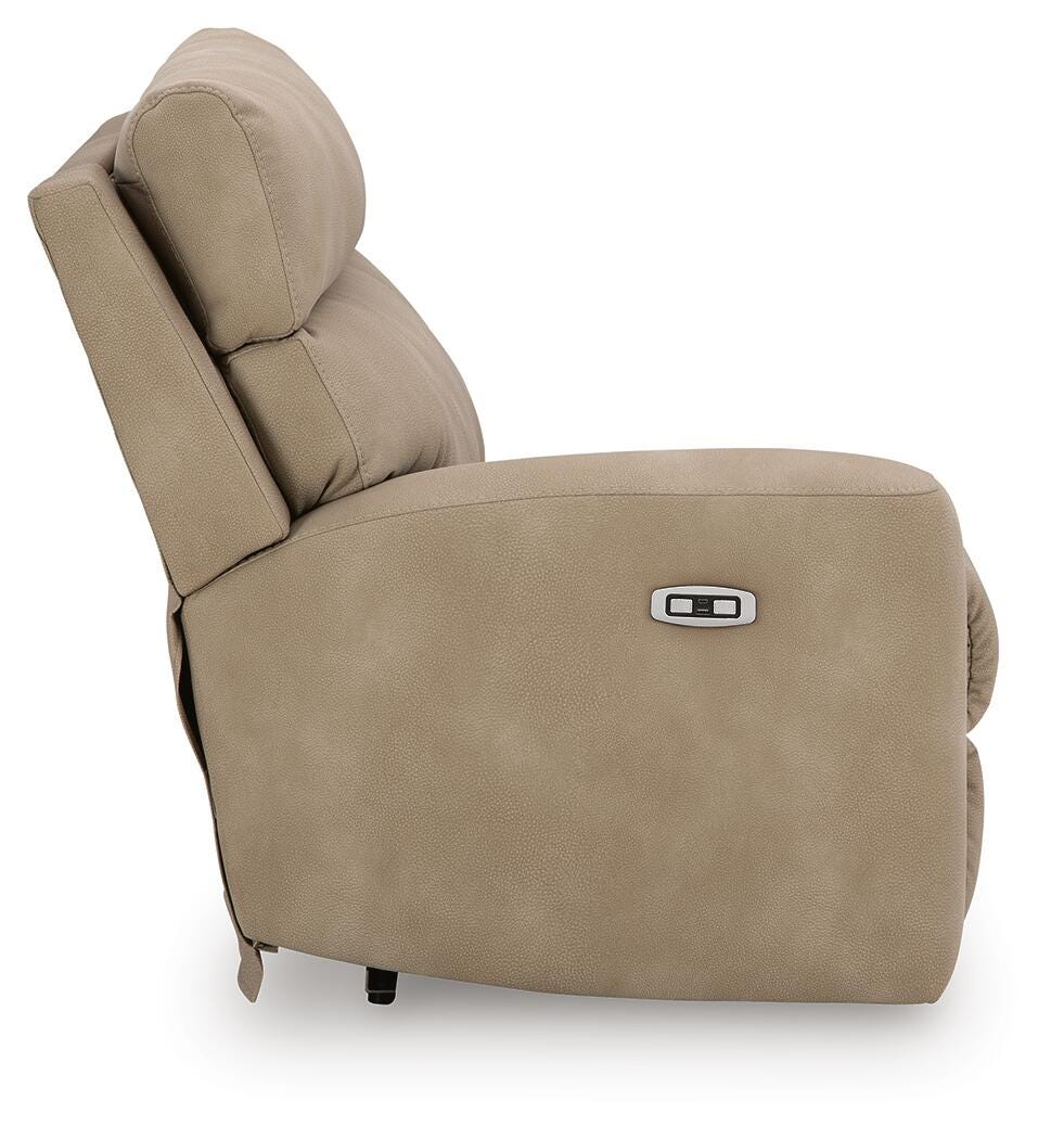 Next-Gen Durapella Sand 4-Piece Power Reclining Sectional - Ornate Home